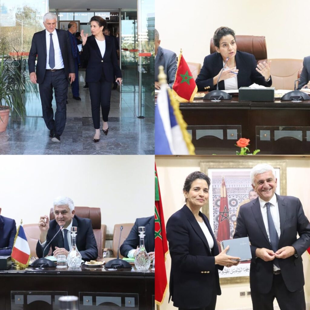 الوزيرة بنعلي تجري مباحثات مع وفد فرنسي رفيع من جهة نورماندي الوزيرة بنعلي تجري مباحثات مع وفد فرنسي رفيع من جهة نورماندي